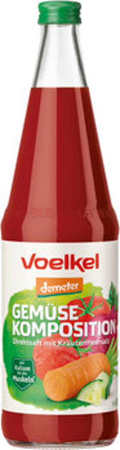 Produktfoto zu Kiste Demeter Gemüse-Komposition Kiste 6 x 0,7 l