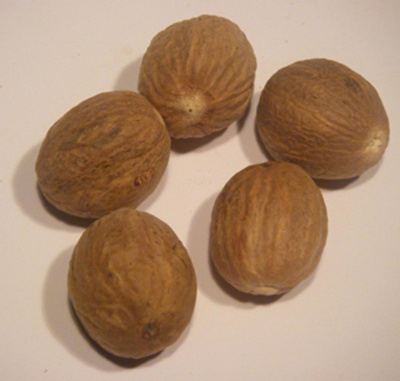 Produktfoto zu Muskatnuss ganz, 5 Stück