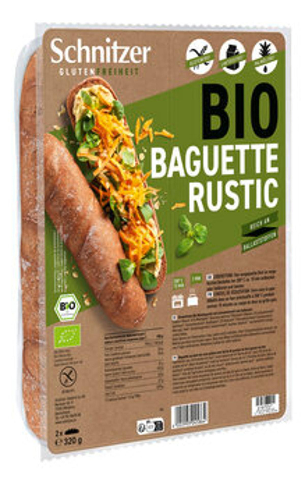 Produktfoto zu GEBINDE Baguette Rustic - glutenfrei, 6x2x160g