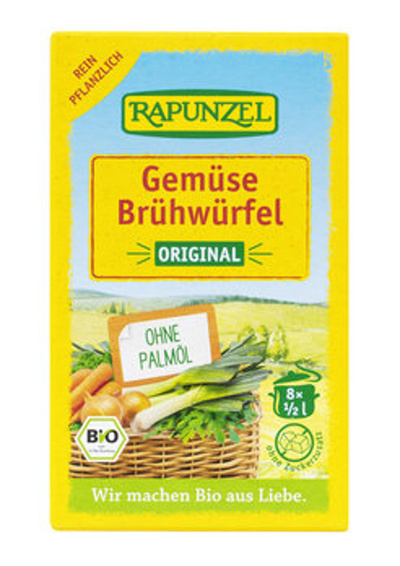 Produktfoto zu Gemüse-Brühwürfel Original mit Hefe, 8 Stck