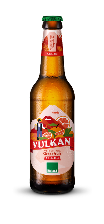 Produktfoto zu Vulkan Alkoholfreies Weizen mit Grapefruit, 0,33l