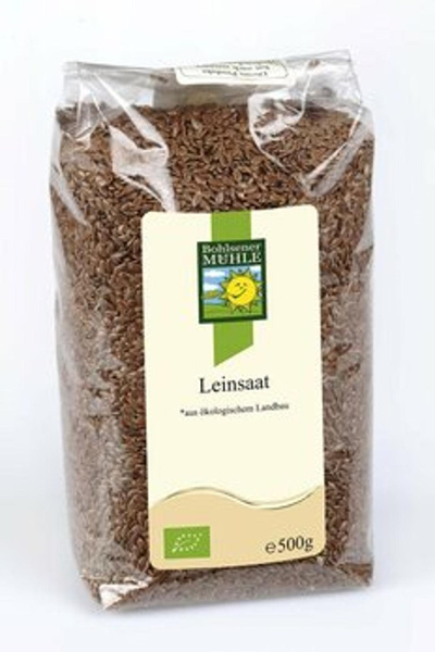 Produktfoto zu Leinsaat, braun, 500g