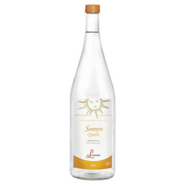 Produktfoto zu Sonnenquelle St. Leonhard 6x1l hoher Hydrogen-Carbonat- und Kalium-Gehalt