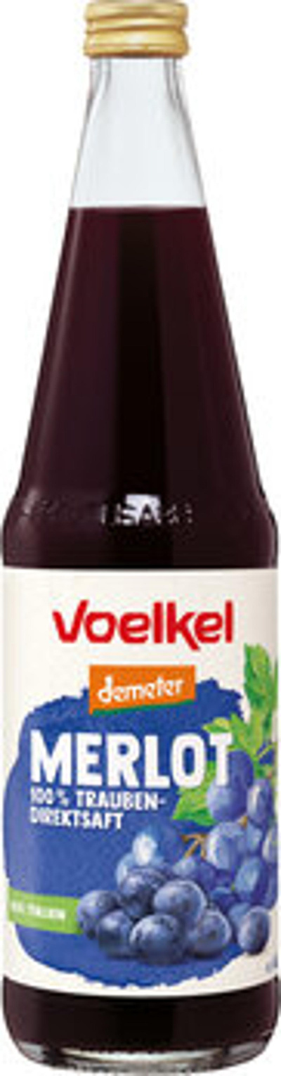 Produktfoto zu Kiste Demeter Traubensaft Merlot 6 x 0,7 l Kiste