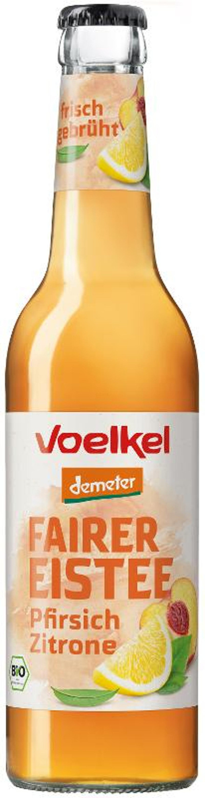 Produktfoto zu Kiste Eistee Pfirsich Zitrone 12 x 0,33l