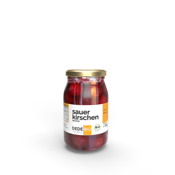 Produktfoto zu Sauerkirschen, entsteint, im eigenen Saft, 360g - Abtropfgewicht 195g