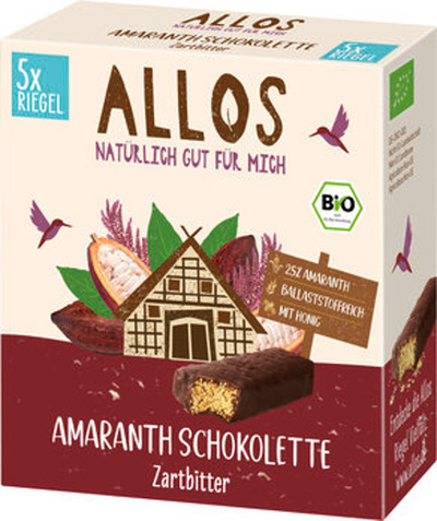 Produktfoto zu GEBINDE Amaranth Schokolette Zartbitter, 10 Pck a 5 x 100 g