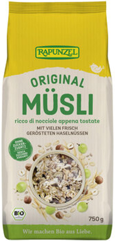 Produktfoto zu Original Rapunzel Müsli, 750 g