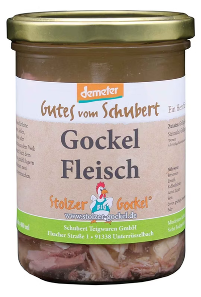 Produktfoto zu Gockel Fleisch im Glas, 400 ml