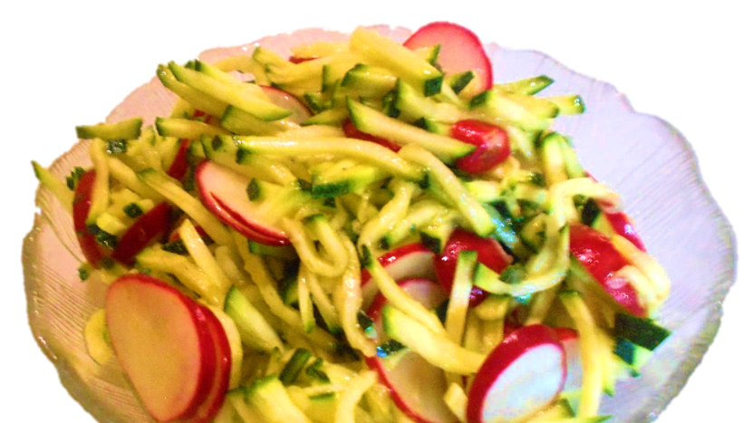 Rezeptbild für Zucchini-Rohkost mit Radieschen