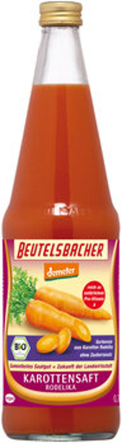 Produktfoto zu Kiste Möhrensaft nicht milchsauer, 6 x 0,7l