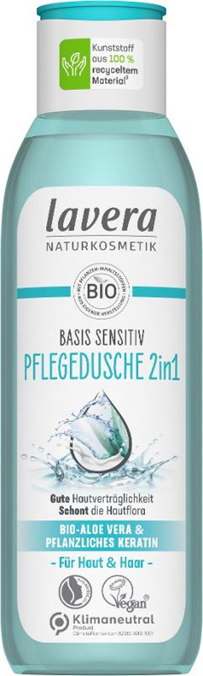 Produktfoto zu Duschgel Basis Sensitiv 2 in 1 für Haut und Haar, 250 ml
