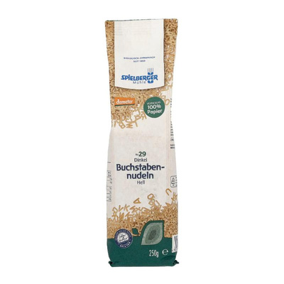 Produktfoto zu Buchstabennudeln Dinkel hell, 250g