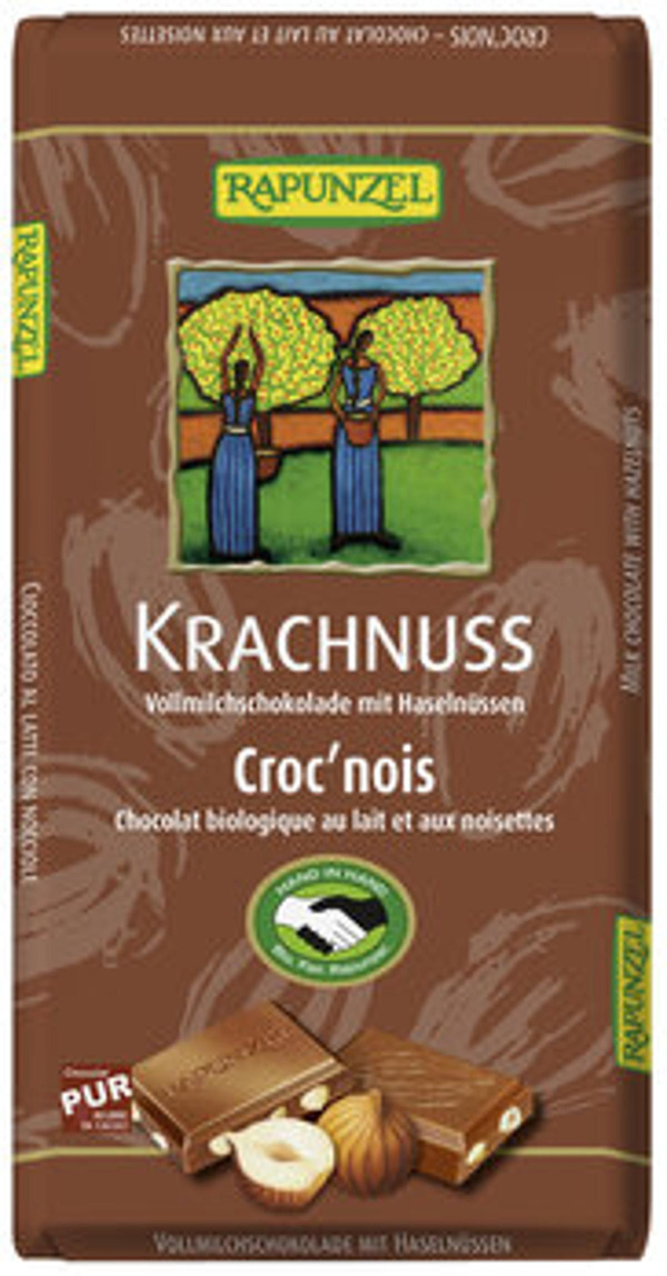 Produktfoto zu Krachnuss Vollmilch Schokolade, 100g