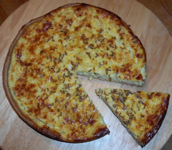 Produktfoto zu Dinkel Zwiebelkuchen, klein