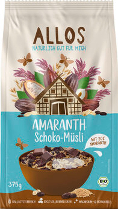 Produktfoto zu GEBINDE Amaranth Schoko Müsli, 5 x 375 g