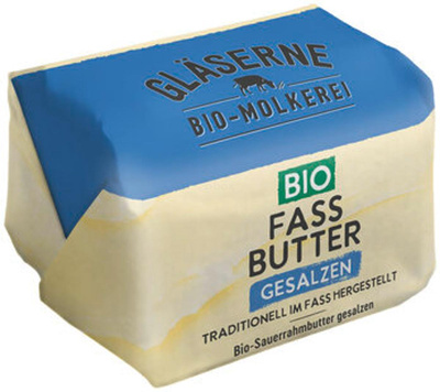 Produktfoto zu Gesalzene Fassbutter Sauerrahm, 250 g