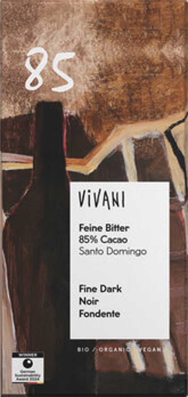 Produktfoto zu Feine Bitter (85% Cacao), 80g-Tafel