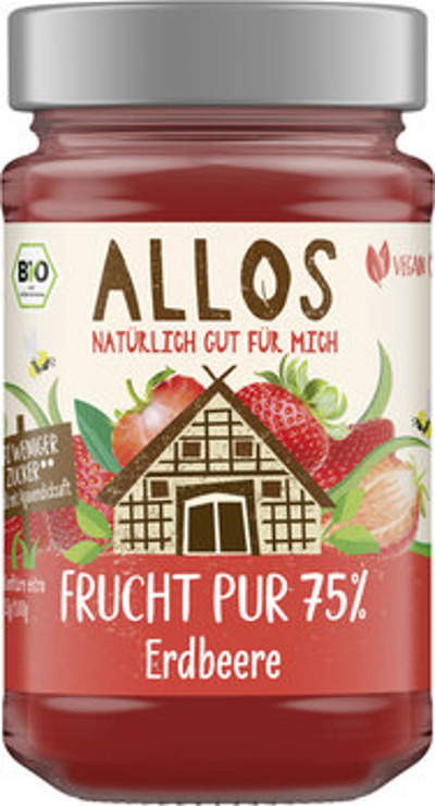 Produktfoto zu Frucht pur Erdbeere, 250g