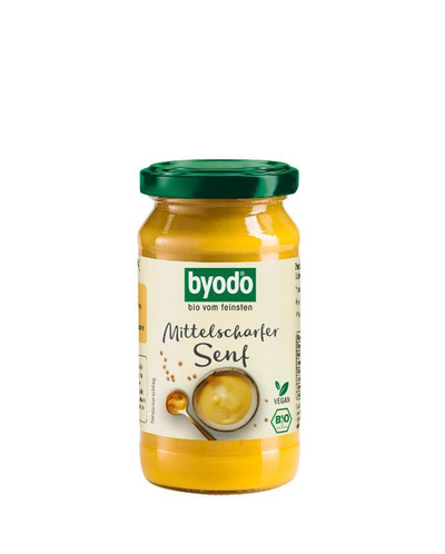 Produktfoto zu Senf im Glas mittelscharf, 200ml