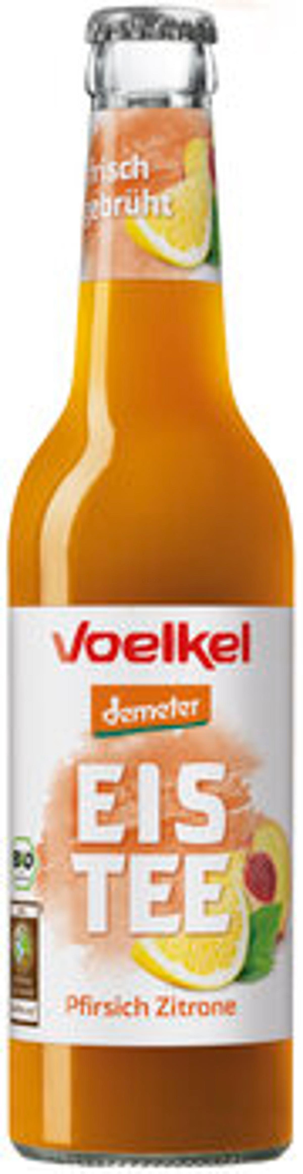 Produktfoto zu Kiste Eistee Pfirsich Zitrone 12 x 0,33l