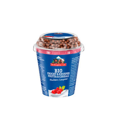 Produktfoto zu Frucht&Knusper-Jogurt Himbeer-Schokoballs 3,9%, 150g