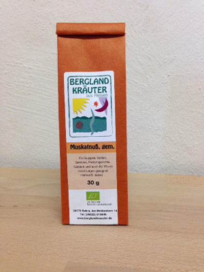 Produktfoto zu Muskatnuss gemahlen, 30g