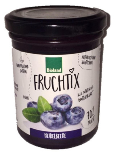 Produktfoto zu Fruchtix - Heidelbeere-Fruchtaufstrich, 220g