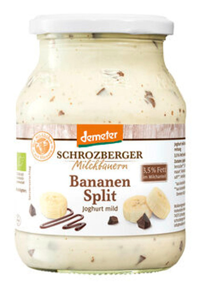 Produktfoto zu Jogurt Bananensplit  3,5%, 500 g