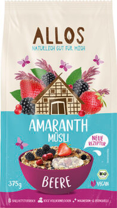 Produktfoto zu GEBINDE Amaranth Beeren Müsli, 5 x 375g