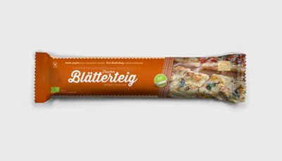 Produktfoto zu Frischer Blätterteig - 1 Platte 42x26 cm, 320g backfertig auf Backpapier eingerollt