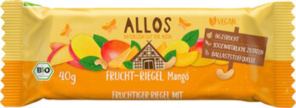 Produktfoto zu Mango-Fruchtriegel, 40g