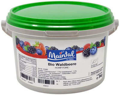 Produktfoto zu Waldbeere Konfitüre rot 3 kg (Heidelb._Bromb._Himb.)