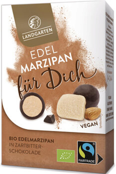 Produktfoto zu `für Dich` Edelmarzipan Zartbitterschokolade, 90 g