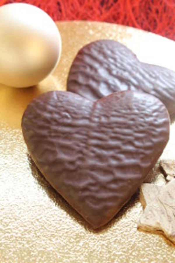 Produktfoto zu Dinkel Schokoherz vegan, 1 Stück