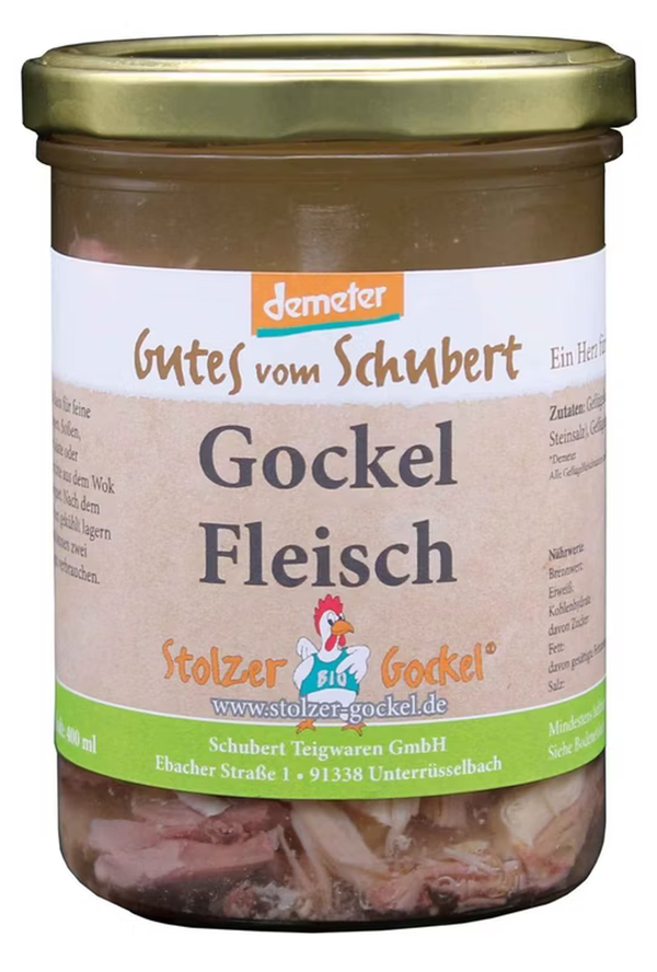 Produktfoto zu Gockel Fleisch im Glas, 400 ml