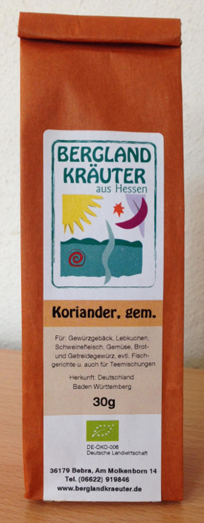 Produktfoto zu Koriander gemahlen, 30g
