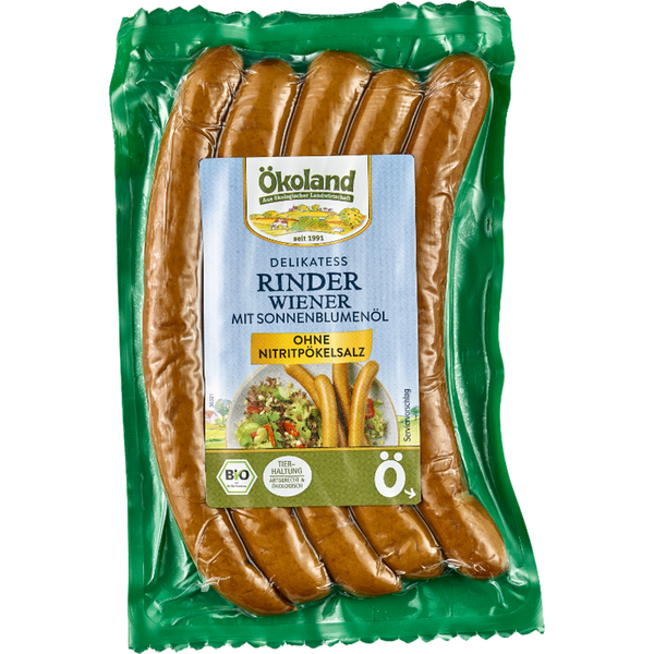 Produktfoto zu ÖKL Delikatess Rinderwiener (5 Stück), 200 g