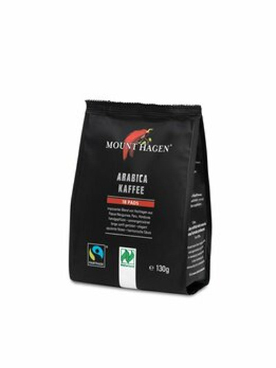 Produktfoto zu Kaffee Pads Mount Hagen Fairtrade, 18 Pads
