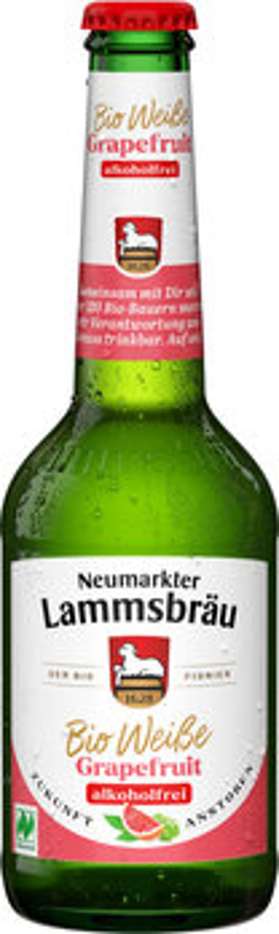 Produktfoto zu Kiste Weißbier Grapefruit alkoholfrei, 10 x 0,33 l