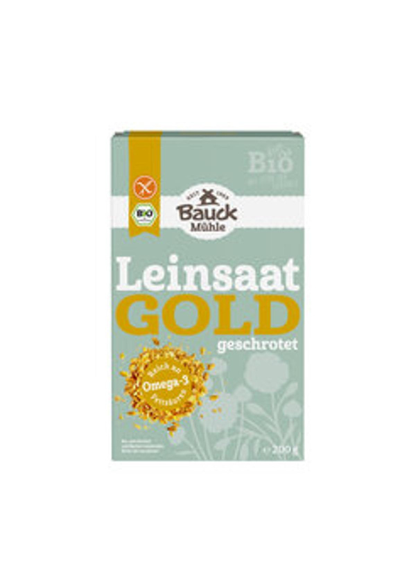 Produktfoto zu GEBINDE Gold Leinsaat geschrotet _glf, 6 x 200g