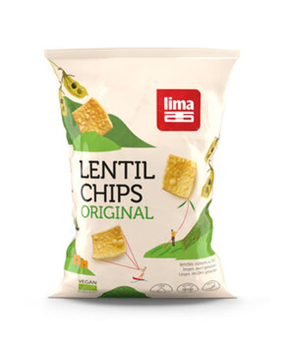 Produktfoto zu GEBINDE Lentil Chips Original - aus Linsen, 12 x 90g