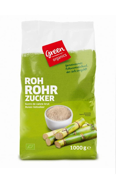 Produktfoto zu Roh-Rohrzucker, 1 kg, green