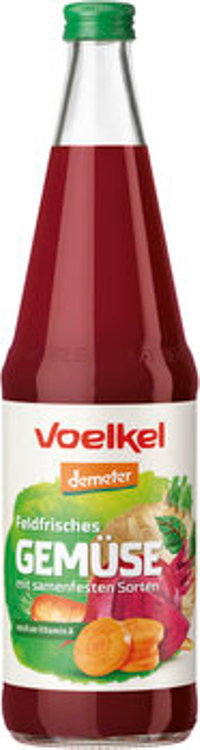 Produktfoto zu Kiste Gemüsesaft feldfrisch, 6 x 0,7l