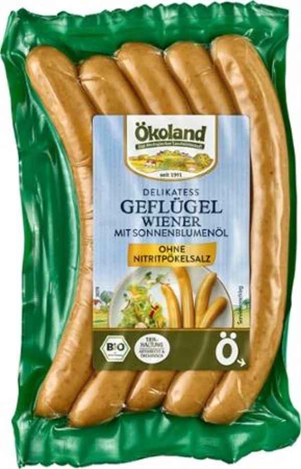 Produktfoto zu ÖKL Delikatess Geflügelwiener (5 Stück), 200 g