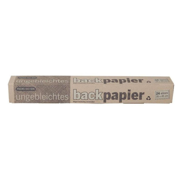 Produktfoto zu Packs-Bio-Ein Backpapier, 24 Einzelbögen
