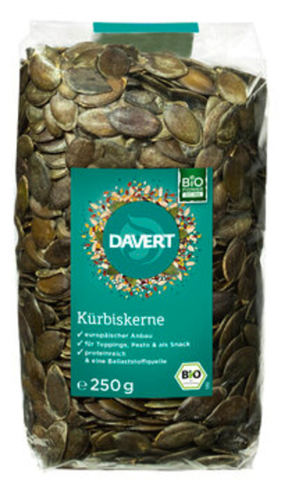 Produktfoto zu Kürbiskerne, 250g aus europäischem Anbau