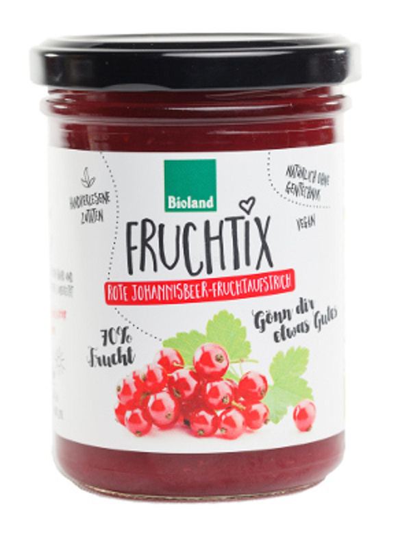 Produktfoto zu Fruchtix - rote Johannisbeere-Fruchtaufstrich, 220g