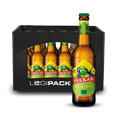 Produktfoto zu KISTE Vulkan Alkoholfreies Natur-Radler, 24 x 0,33l