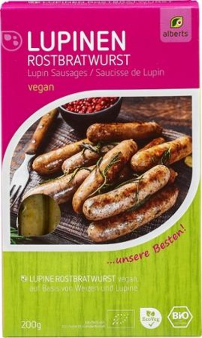Produktfoto zu  Lupinen Rostbratwürstchen, 200g  - 5 Stück